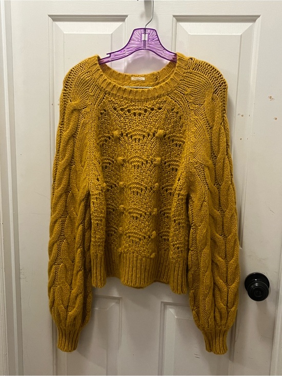 MOTHER Sweaters - EUC - MOTHER - The Bell Sleeve Jumper Crop - Falling Hard - Sz Medium